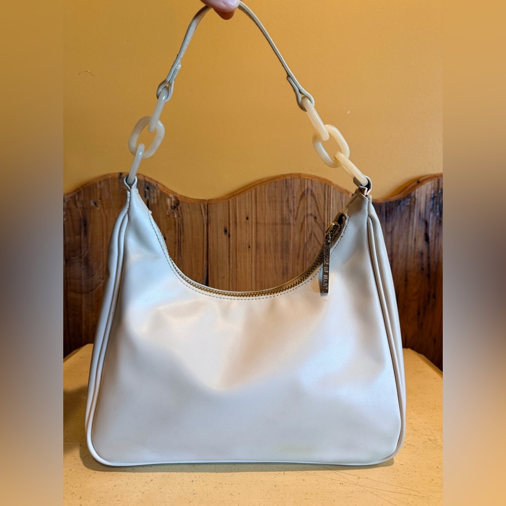 House of Want Cream Shoulder Bag